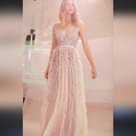 BHLDN Needle & Thread Dress size US 0 $600 - Picture 2 of 13